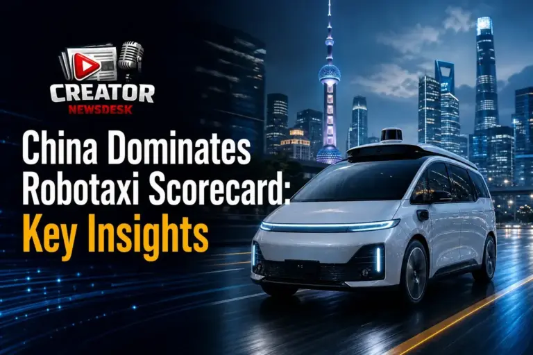 China Dominates Robotaxi Scorecard: Key Insights