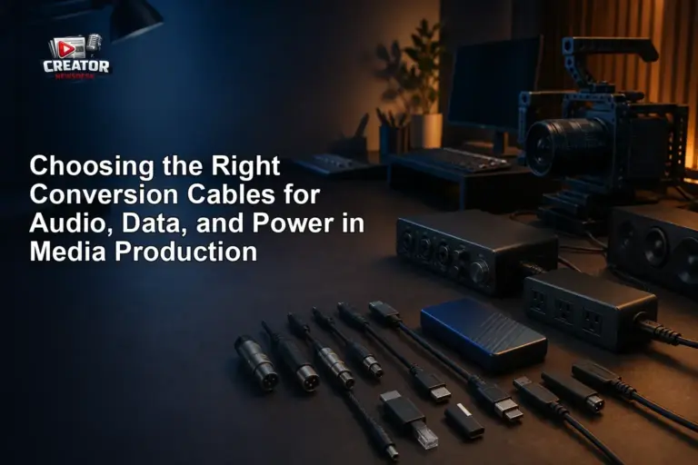 Choosing the Right Conversion Cables for Audio, Data, and Power in Media Production