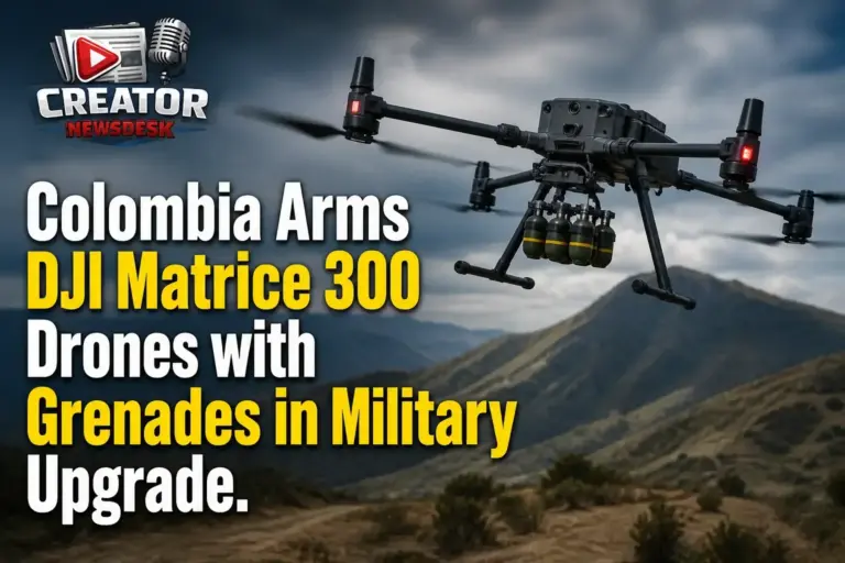 Colombia Arms DJI Matrice 300 Drones with Grenades in Military Upgrade