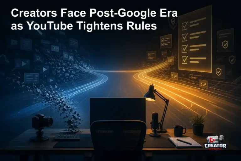 Creators Face Post-Google Era as YouTube Tightens Rules