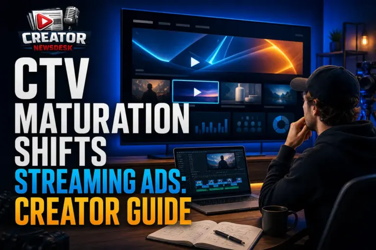 CTV Maturation Shifts Streaming Ads: Creator Guide