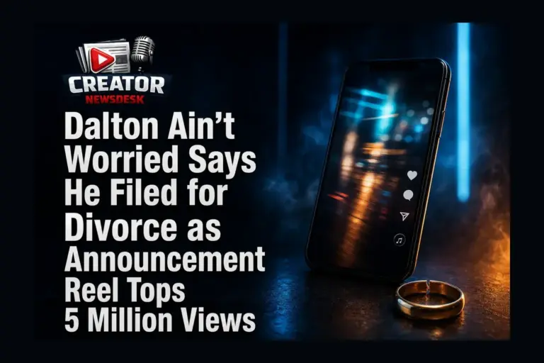 Dalton Ain’t Worried Says He Filed for Divorce as Announcement Reel Tops 5 Million Views