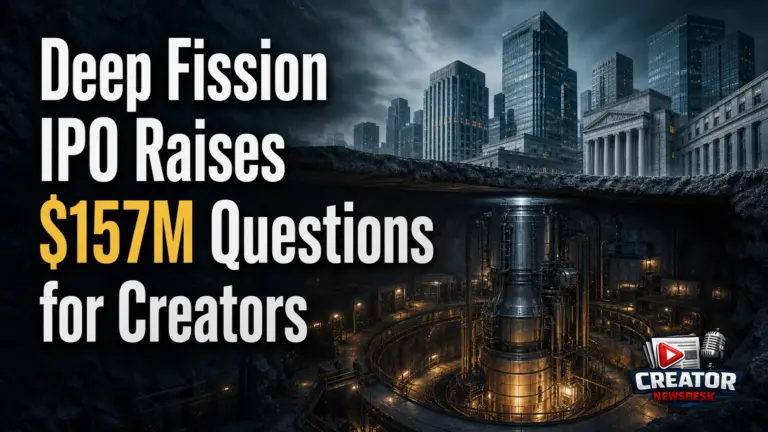 Deep Fission IPO Raises $157M Questions for Creators