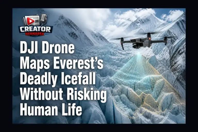 DJI Drone Maps Everest’s Deadly Icefall Without Risking Human Life