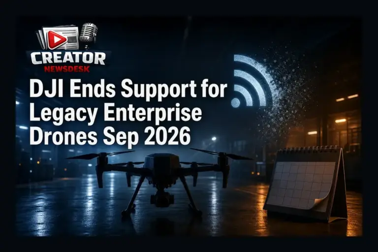 DJI Ends Support for Legacy Enterprise Drones Sep 2026