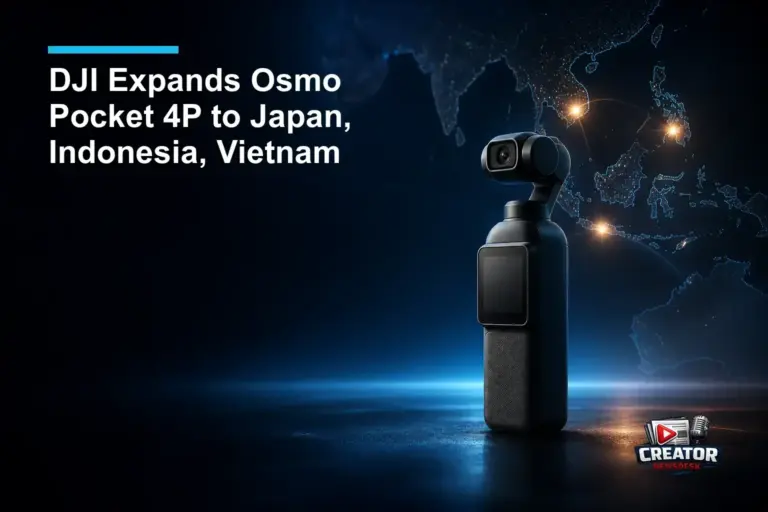 DJI Expands Osmo Pocket 4P to Japan, Indonesia, Vietnam