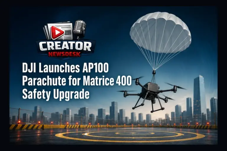 DJI Launches AP100 Parachute for Matrice 400 Safety Upgrade