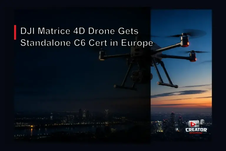 DJI Matrice 4D Drone Gets Standalone C6 Cert in Europe