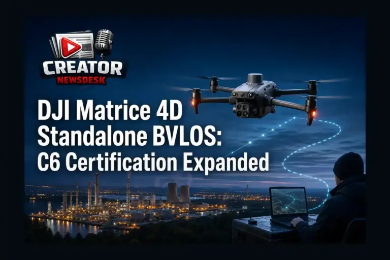 DJI Matrice 4D Standalone BVLOS: C6 Certification Expanded