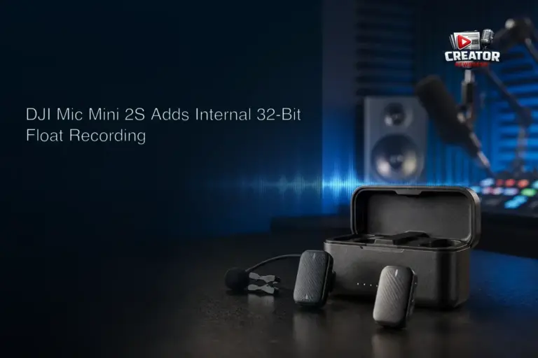 DJI Mic Mini 2S Adds Internal 32-Bit Float Recording