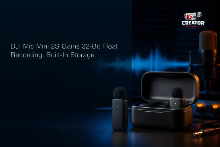 DJI Mic Mini 2S Gains 32‑Bit Float Recording, Built‑In Storage