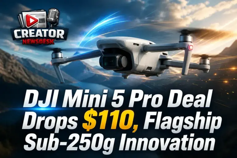 DJI Mini 5 Pro Deal Drops $110, Flagship Sub-250g Innovation