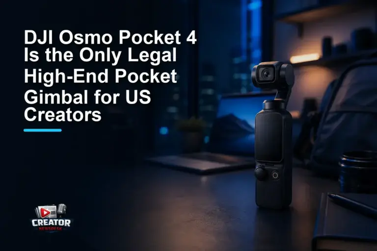 DJI Osmo Pocket 4 Is the Only Legal High-End Pocket Gimbal for US Creators