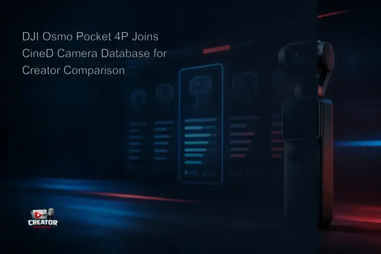 DJI Osmo Pocket 4P Joins CineD Camera Database for Creator Comparison