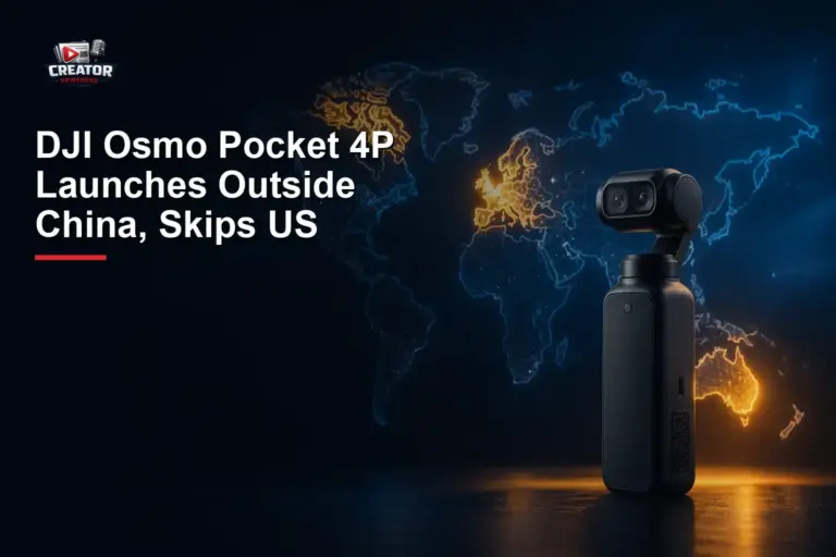 DJI Osmo Pocket 4P Launches Outside China, Skips US