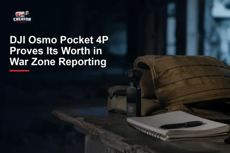 DJI Osmo Pocket 4P Proves Its Worth in War Zone Reporting
