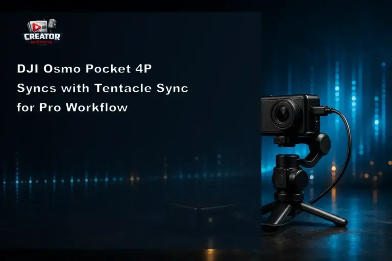 DJI Osmo Pocket 4P Syncs with Tentacle Sync for Pro Workflow