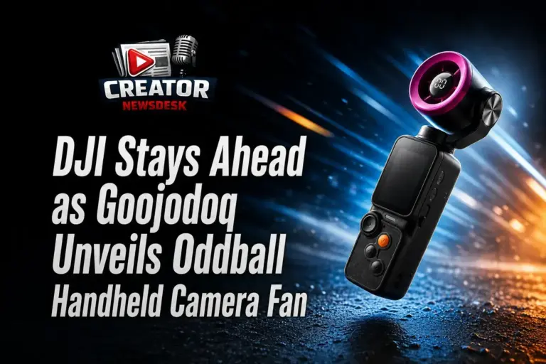 DJI Stays Ahead as Goojodoq Unveils Oddball Handheld Camera Fan