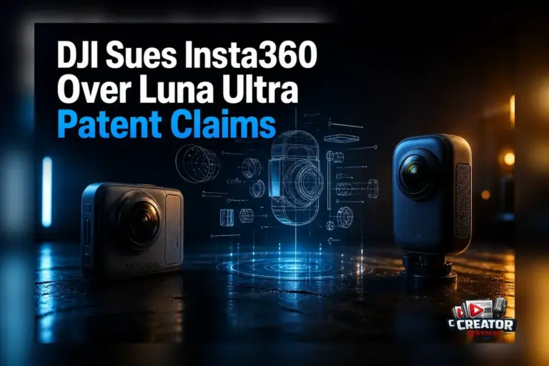 DJI Sues Insta360 Over Luna Ultra Patent Claims