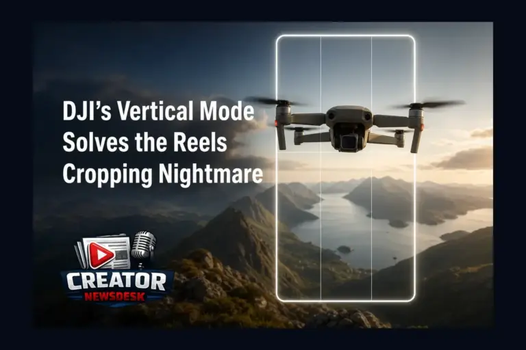 DJI’s Vertical Mode Solves the Reels Cropping Nightmare