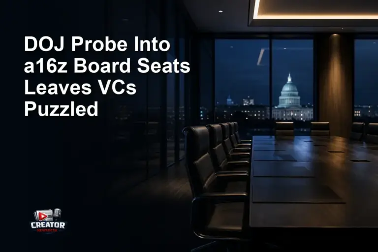 DOJ Probe Into a16z Board Seats Leaves VCs Puzzled