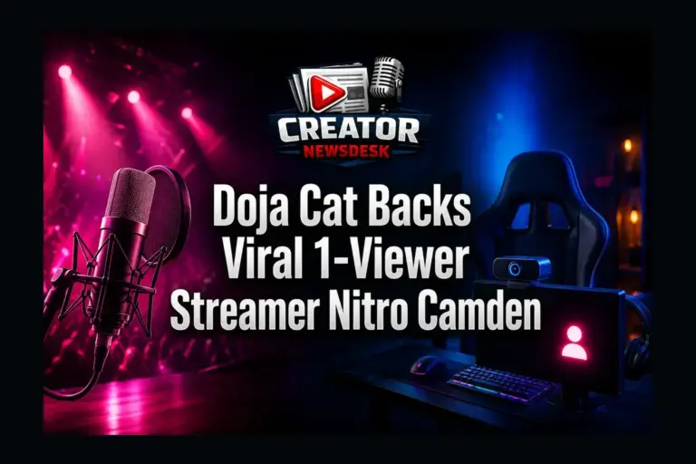 Doja Cat Backs Viral 1-Viewer Streamer Nitro Camden