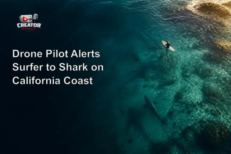 Drone Pilot Alerts Surfer to Shark on California Coast