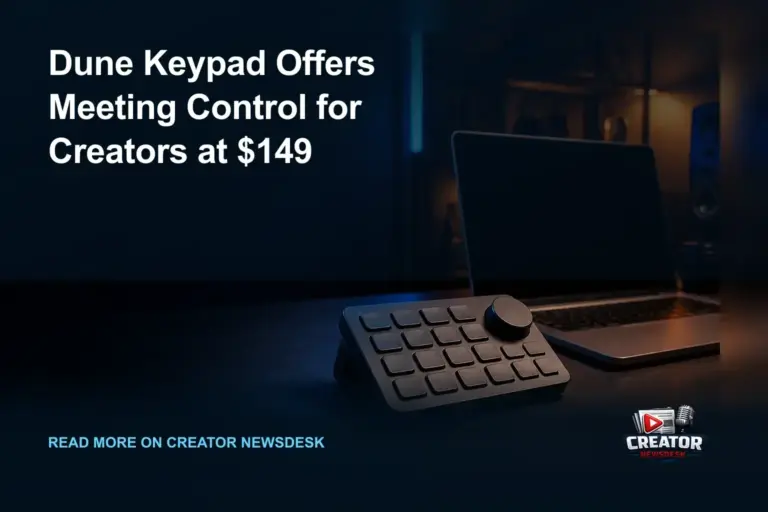 Dune Keypad Offers Meeting Control for Creators at $149