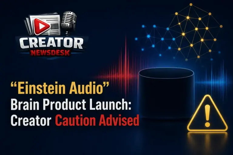 “Einstein Audio” Brain Product Launch: Creator Caution Advised