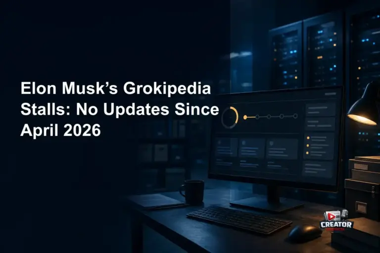 Elon Musk’s Grokipedia Stalls: No Updates Since April 2026