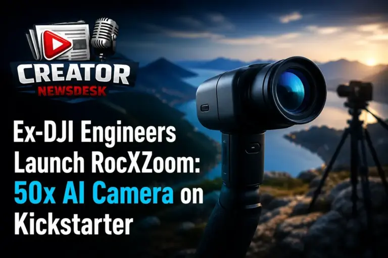Ex-DJI Engineers Launch RocXZoom: 50x AI Camera on Kickstarter