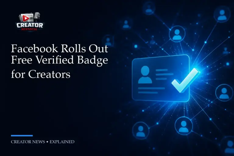 Facebook Rolls Out Free Verified Badge for Creators