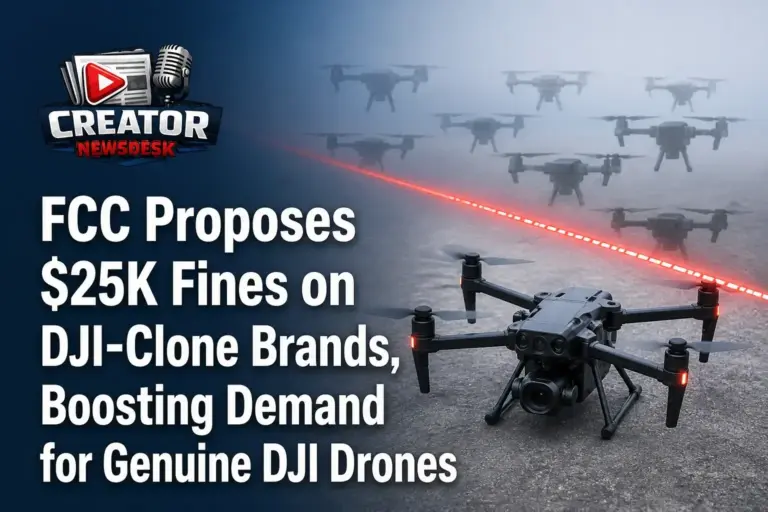 FCC Proposes $25K Fines on DJI‑Clone Brands, Boosting Demand for Genuine DJI Drones