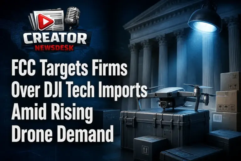 FCC Targets Firms Over DJI Tech Imports Amid Rising Drone Demand