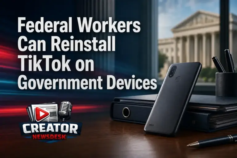 Federal Workers Can Reinstall TikTok on Government Devices