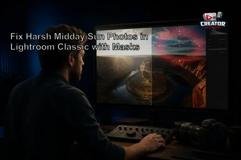 Fix Harsh Midday Sun Photos in Lightroom Classic with Masks