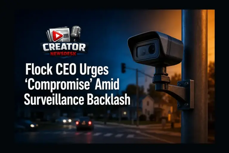 Flock CEO Urges ‘Compromise’ Amid Surveillance Backlash