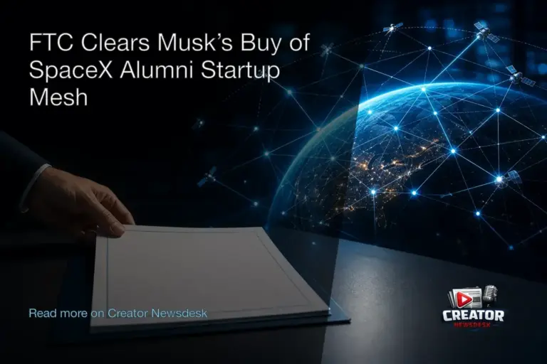 FTC Clears Musk’s Buy of SpaceX Alumni Startup Mesh