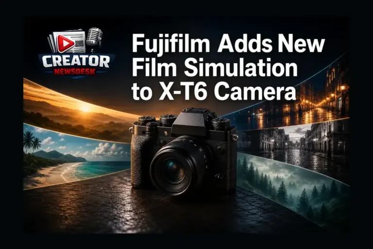 Fujifilm Adds New Film Simulation to X‑T6 Camera