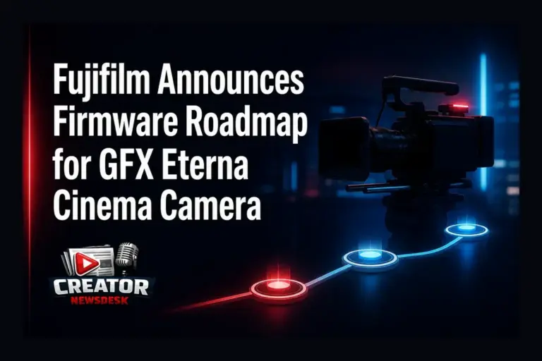Fujifilm Announces Firmware Roadmap for GFX Eterna Cinema Camera