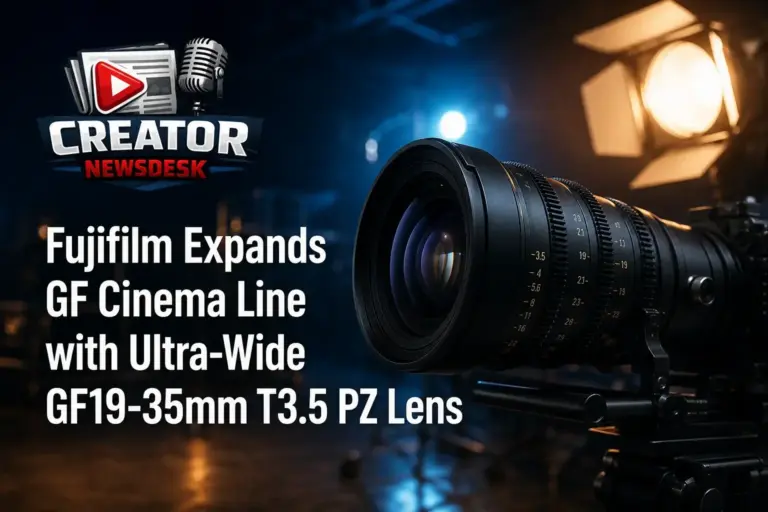 Fujifilm Expands GF Cinema Line with Ultra-Wide GF19-35mm T3.5 PZ Lens