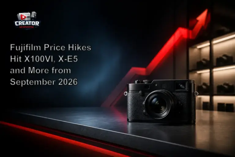 Fujifilm Price Hikes Hit X100VI, X-E5 and More from September 2026