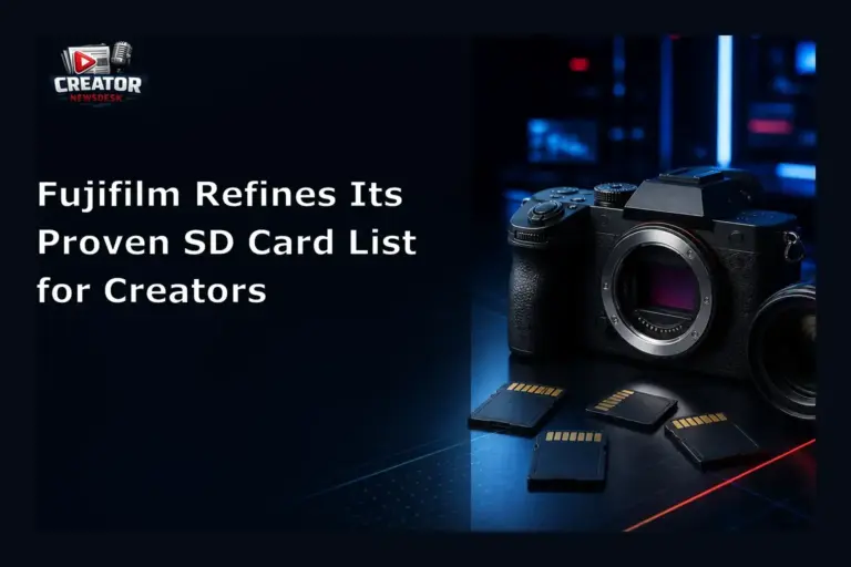 Fujifilm Refines Its Proven SD Card List for Creators