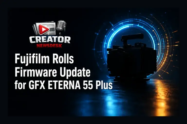 Fujifilm Rolls Firmware Update for GFX ETERNA 55 Plus