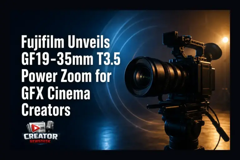 Fujifilm Unveils GF19-35mm T3.5 Power Zoom for GFX Cinema Creators
