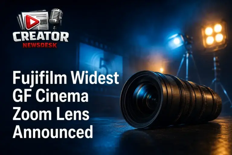Fujifilm Widest GF Cinema Zoom Lens Announced