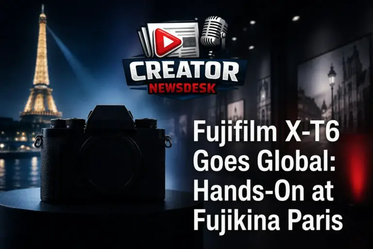 Fujifilm X-T6 Goes Global: Hands-On at Fujikina Paris