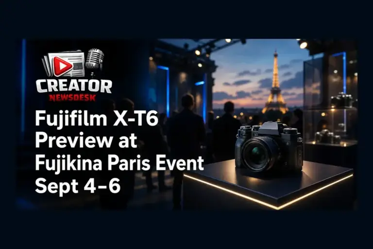 Fujifilm X‑T6 Preview at Fujikina Paris Event Sept 4‑6