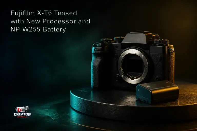 Fujifilm X-T6 Teased with New Processor and NP-W255 Battery
