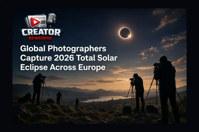 Global Photographers Capture 2026 Total Solar Eclipse Across Europe